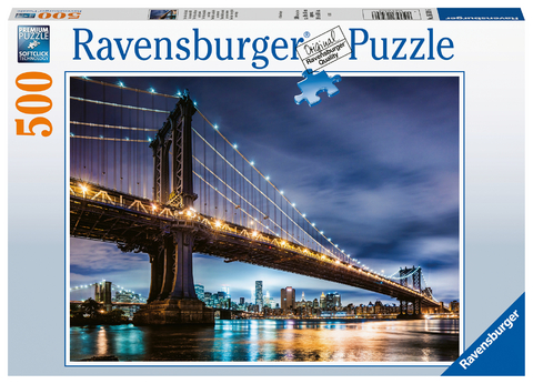 Ravensburger Puzzle 16589 - New York - die Stadt, die niemals schl&auml;ft - 500 Teile Puzzle f&uuml;r Erwachsene und Kinder ab 12 Jahren