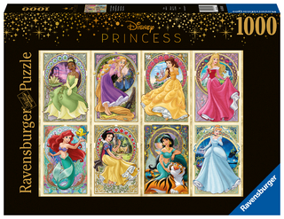 Ravensburger Puzzle 16504 - Nouveau Art Prinzessinnen - 1000 Teile Disney Puzzle für Erwachsene und Kinder ab 14 Jahren