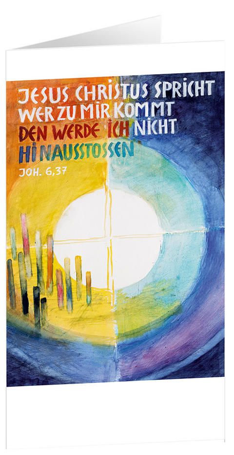 Jahreslosung 2022 - Faltkarte mit Bildbetrachtung (10er-Set) - 