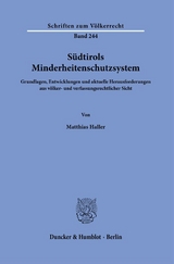 S&uuml;dtirols Minderheitenschutzsystem. - Matthias Haller