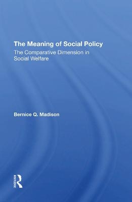 The Meaning Of Social Policy - Bernice Q. Madison