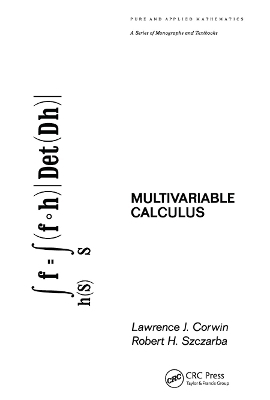 Multivariable Calculus - L. Corwin