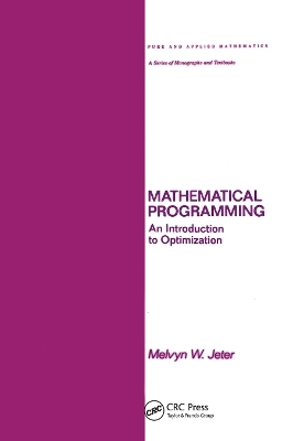 Mathematical Programming - Melvyn Jeter