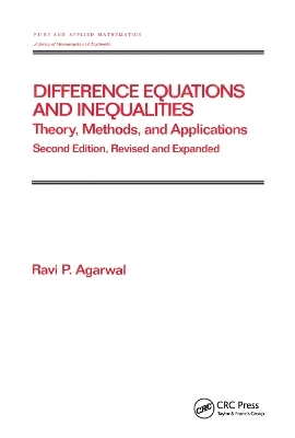 Difference Equations and Inequalities - Ravi P. Agarwal