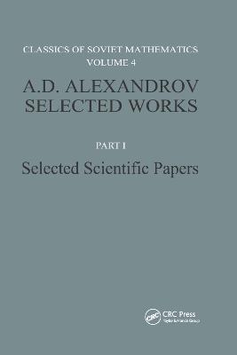 A. D. Alexandrov Selected Works Part I - 