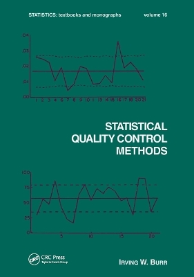 Statistical Quality Control Methods - Irving W. Burr
