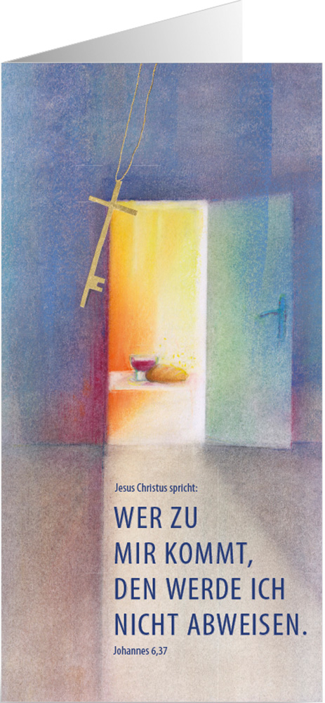 Jahreslosung 2022 - Faltkarten Din lang (10er-Set) - 