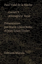 CARNET 9 ALLEMAGNE & VARIA -  Vidal de la Blache P