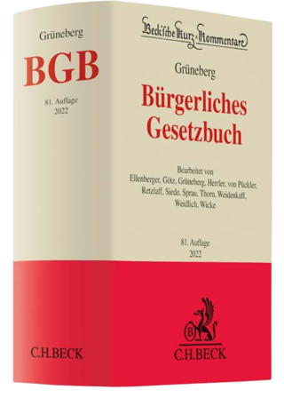 Grüneberg: Bürgerliches Gesetzbuch