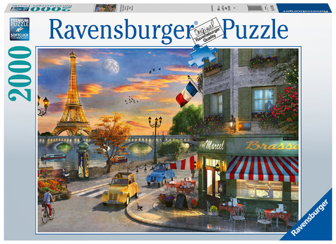 Ravensburger Puzzle 16716 - Romantische Abendstunde in Paris - 2000 Teile Puzzle f&uuml;r Erwachsene und Kinder ab 14 Jahren