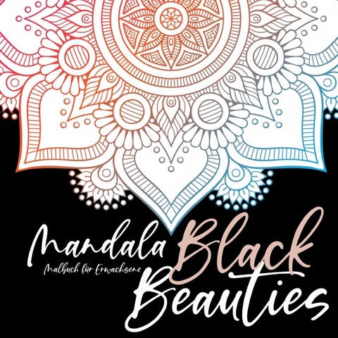 Mandala Malbuch f&uuml;r Erwachsene - Black Beauties - Ringbindung - Musterst&uuml;ck Grafik