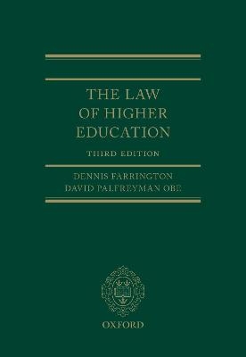 The Law of Higher Education