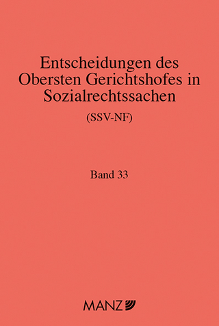 Entscheidungen des obersten Gerichtshofes in Sozialrechtssachen SSV-NF