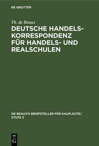 Deutsche Handelskorrespondenz für Handels- und Realschulen