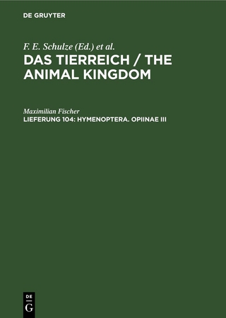 Das Tierreich / The Animal Kingdom / Hymenoptera. Opiinae III