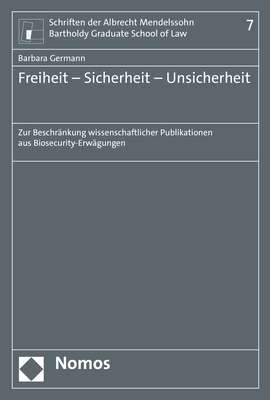 Freiheit &ndash; Sicherheit &ndash; Unsicherheit - Barbara Germann