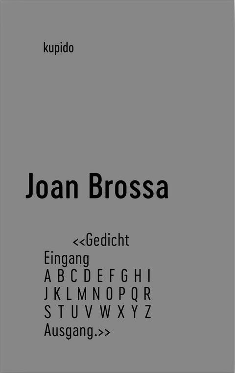 Poema Gedicht - Joan Brossa