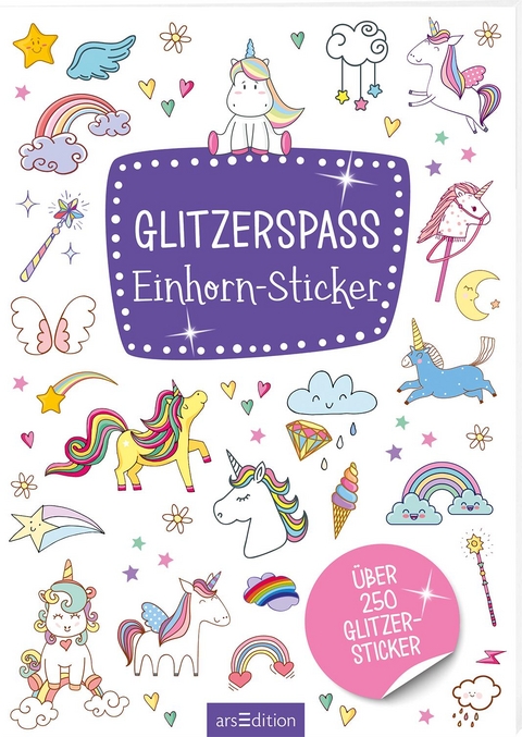 Glitzerspa&szlig; &ndash; Einhorn-Sticker