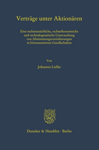 Verträge unter Aktionären.