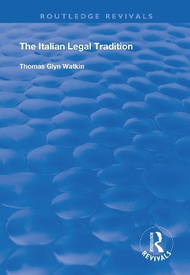 The Italian Legal Tradition