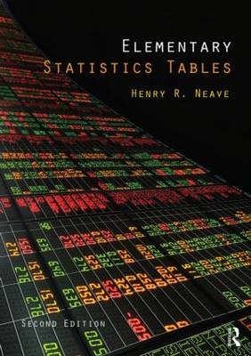 Elementary Statistics Tables
