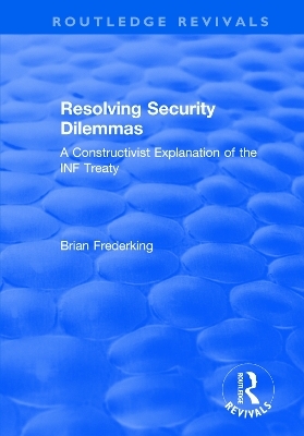Resolving Security Dilemmas - Brian Frederking