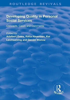 Developing Quality in Personal Social Services - 