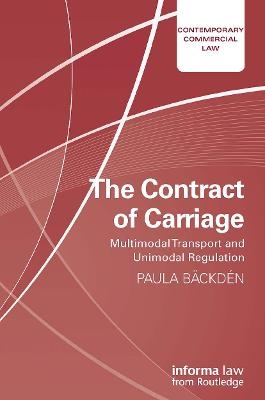 The Contract of Carriage - Paula B&auml;ckd&eacute;n