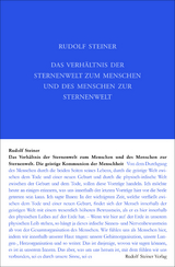 Das Verh&auml;ltnis der Sternenwelt zum Menschen und des Menschen zur Sternenwelt - Rudolf Steiner