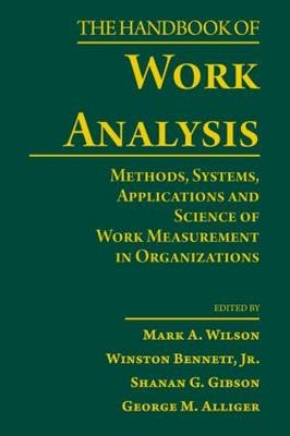 Handbook of Work Analysis - 