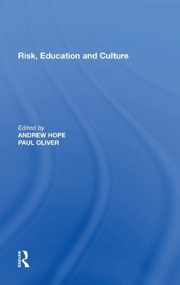 Risk, Education and Culture - Andrew Hope
