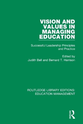 Vision and Values in Managing Education - 