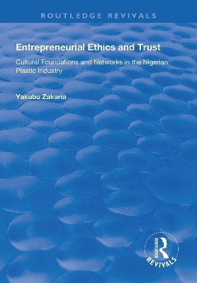 Entrepreneurial Ethics and Trust - Yakubu Zakaria