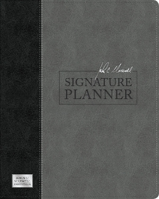 John C. Maxwell Signature Planner (Gray Black LeatherLuxe&reg;) - John C. Maxwell