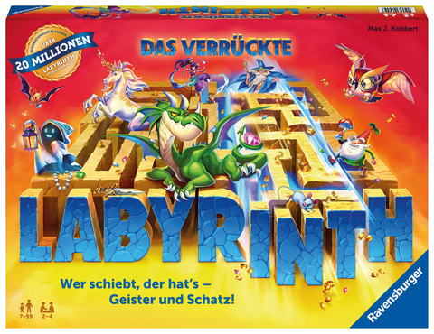 Das verr&uuml;ckte Labyrinth - Gesellschaftsspiel & Brettspiel ab 7 Jahre - Max J. Kobbert
