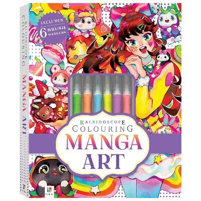 Kaleidoscope Colouring Kit: Manga Art - Hinkler Pty Ltd