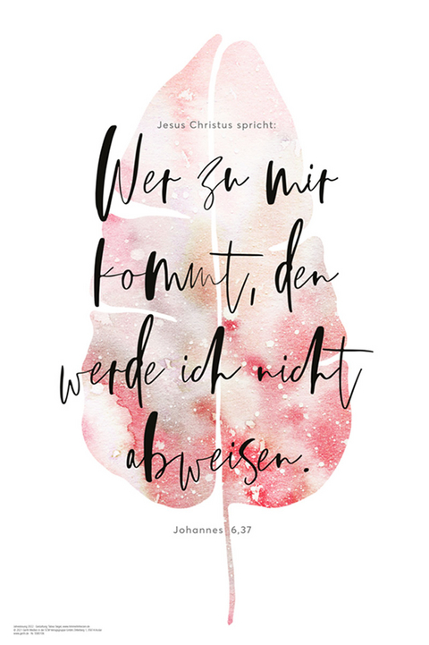 Jahreslosung 2022 - 40 x 60 cm - Tabea Siegel