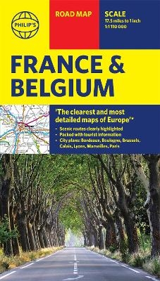 Philip's Road Map France and Belgium -  Philip's Maps