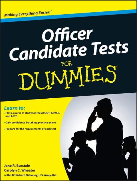 Officer Candidate Tests For Dummies - Jane R. Burstein, Carolyn C. Wheater, Richard Dahoney