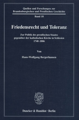 Friedensrecht und Toleranz. - Hans-Wolfgang Bergerhausen