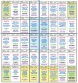 H&auml;userschablone zur gro&szlig;en Tafel 8x4 (5) f&uuml;r 36 oder auch 40 Lenormandkarten - Angelina Schulze