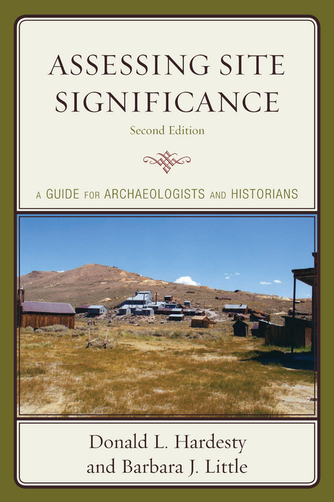 Assessing Site Significance -  Donald L. Hardesty,  Barbara J. Little
