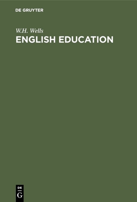 English education - W.H. Wells