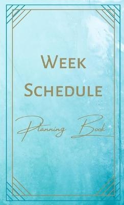 Week Schedule Planning Book - Goals, Appointments - Color Interior - Pastel Pink Orange -  Kartah