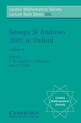 Groups St Andrews 2001 in Oxford: Volume 2 - 