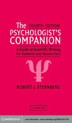 Psychologist's Companion -  Robert J. Sternberg