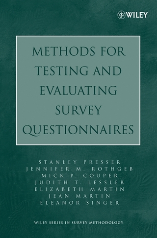 Methods for Testing and Evaluating Survey Questionnaires