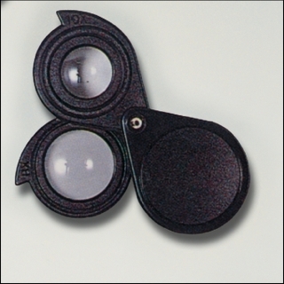 Doppel-Einschlaglupe, 8/10/18-fache Vergrößerung