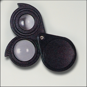 Doppel-Einschlaglupe, 8/10/18-fache Vergrößerung