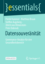 Datensouver&auml;nit&auml;t - Patrik Hummel, Matthias Braun, Steffen Augsberg, Ulrich von Ulmenstein, Peter Dabrock